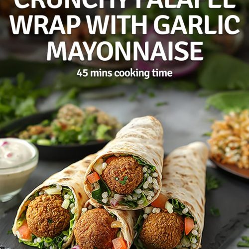 Crunchy Falafel Wrap With Garlic Mayonnaise – Veeba